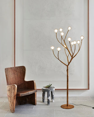Imitation Wood Floor Lamp Ledecoo