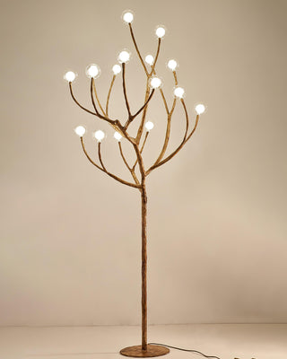 Imitation Wood Floor Lamp Ledecoo