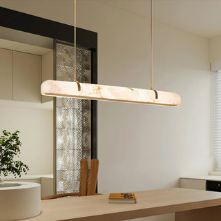 Linear Alabaster Chandelier Arkstarhome