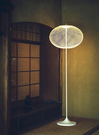 Metallic Meshwork Floor Lamp Ledecoo