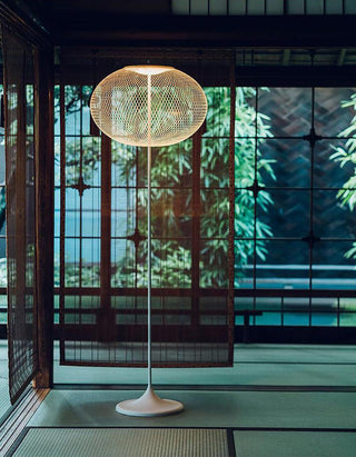 Metallic Meshwork Floor Lamp Ledecoo