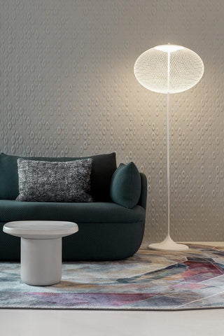 Metallic Meshwork Floor Lamp Ledecoo