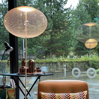 Metallic Meshwork Floor Lamp Ledecoo