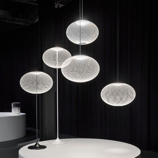 Metallic Meshwork Floor Lamp Ledecoo