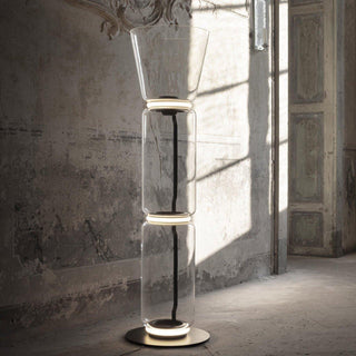 Bamboo Glass Floor Lamp Ledecoo