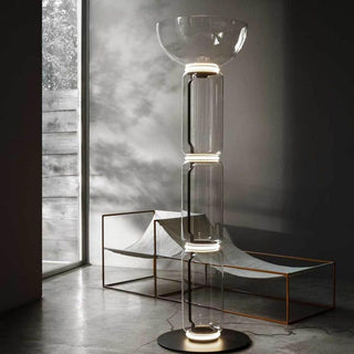 Bamboo Glass Floor Lamp Ledecoo