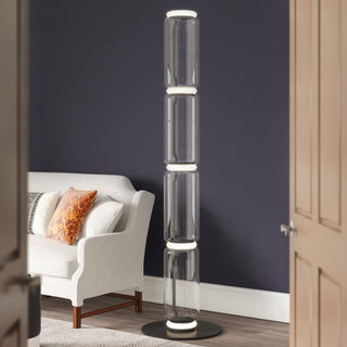 Bamboo Glass Floor Lamp Ledecoo