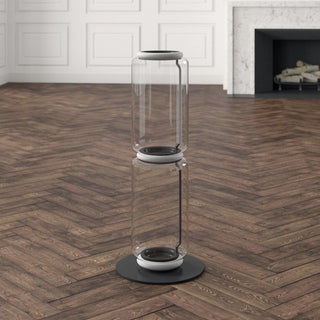 Bamboo Glass Floor Lamp Ledecoo