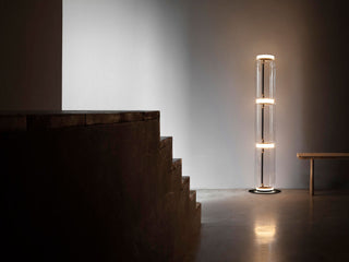Bamboo Glass Floor Lamp Ledecoo