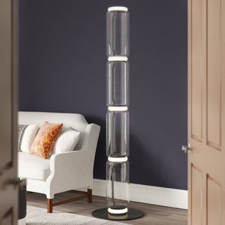 Bamboo Glass Floor Lamp Ledecoo