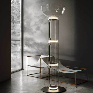 Bamboo Glass Floor Lamp Ledecoo