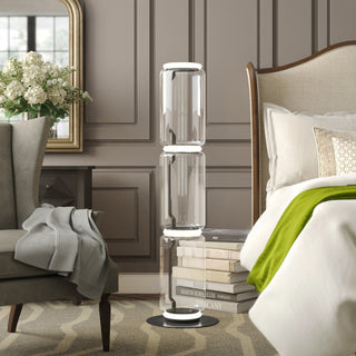 Bamboo Glass Floor Lamp Ledecoo