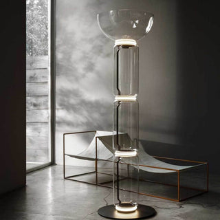 Bamboo Glass Floor Lamp Ledecoo