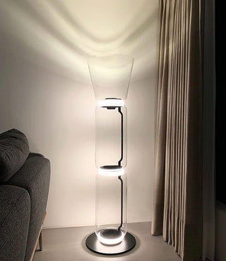 Bamboo Glass Floor Lamp Ledecoo