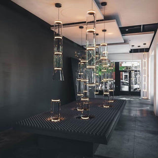 Bamboo Glass Floor Lamp Ledecoo