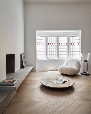 Bamboo Glass Floor Lamp Ledecoo
