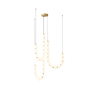 Glass Pearl Necklace Chandelier Arkstarhome