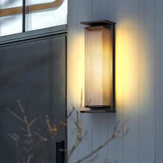 Rectangular Box Solar Outdoor Wall Lamp Arkstarhome