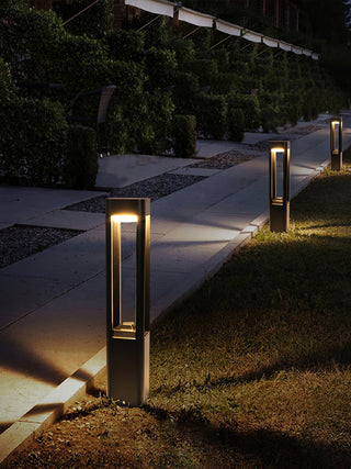 Rectangular Column Garden Outdoor Light Ledecoo