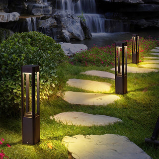 Rectangular Column Garden Outdoor Light Ledecoo