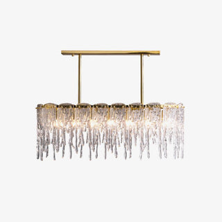 Rectangular Icicle Glass Chandelier Arkstarhome