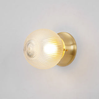 Reeded Globe Flush Ceiling Light Arkstarhome