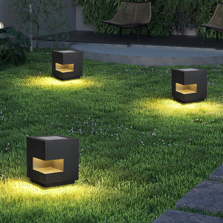 Regular Cube Post Outdoor Light Ledecoo