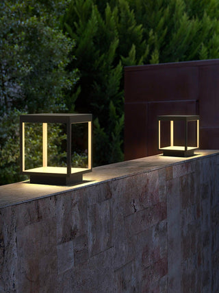 Square Frame Post Outdoor Light Ledecoo