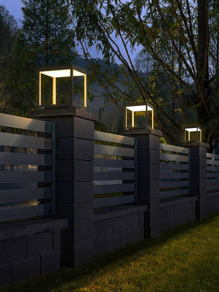 Square Frame Post Outdoor Light Ledecoo