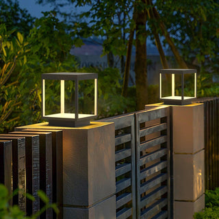 Square Frame Post Outdoor Light Ledecoo