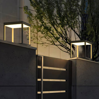 Square Frame Post Outdoor Light Ledecoo