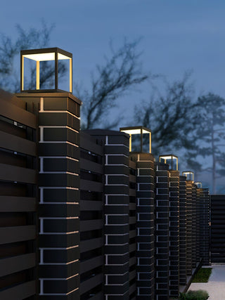 Square Frame Post Outdoor Light Ledecoo