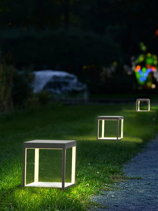 Square Frame Post Outdoor Light Ledecoo
