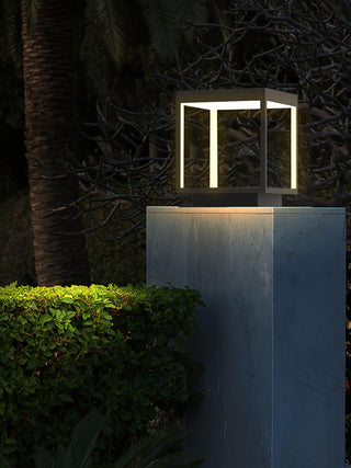 Square Frame Post Outdoor Light Ledecoo