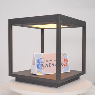 Square Frame Post Outdoor Light Ledecoo