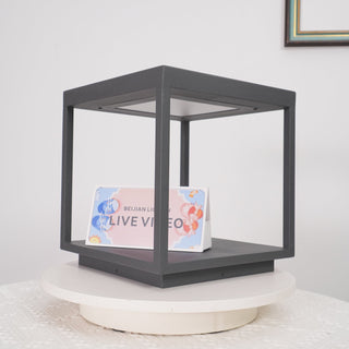 Square Frame Post Outdoor Light Ledecoo