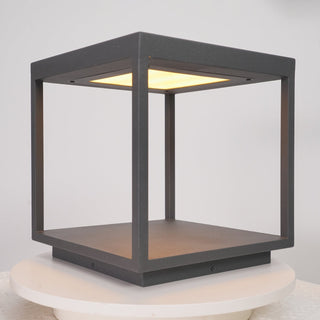 Square Frame Post Outdoor Light Ledecoo
