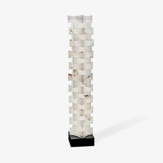 Stacked Alabaster Squares Floor Lamp Ledecoo