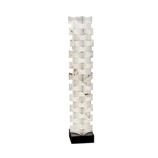 Stacked Alabaster Squares Floor Lamp Ledecoo