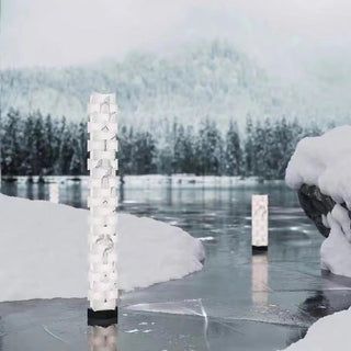 Stacked Alabaster Squares Floor Lamp Ledecoo