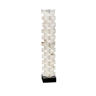 Stacked Alabaster Squares Floor Lamp Ledecoo