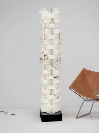 Stacked Alabaster Squares Floor Lamp Ledecoo