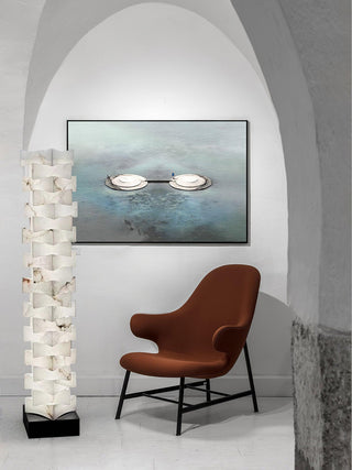 Stacked Alabaster Squares Floor Lamp Ledecoo