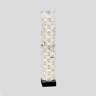 Stacked Alabaster Squares Floor Lamp Ledecoo
