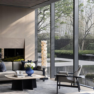 Stacked Alabaster Squares Floor Lamp Ledecoo