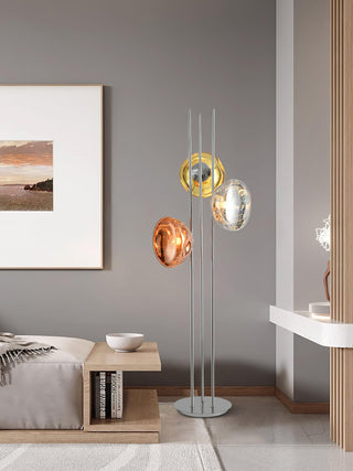 Three Lava Glass Floor Lamp Ledecoo