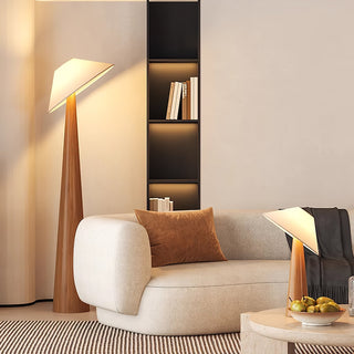 Tilt Hat Wooden Floor Lamp Ledecoo