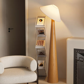 Tilt Hat Wooden Floor Lamp Ledecoo