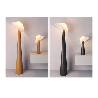 Tilt Hat Wooden Floor Lamp Ledecoo