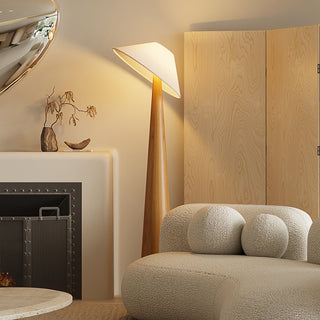 Tilt Hat Wooden Floor Lamp Ledecoo